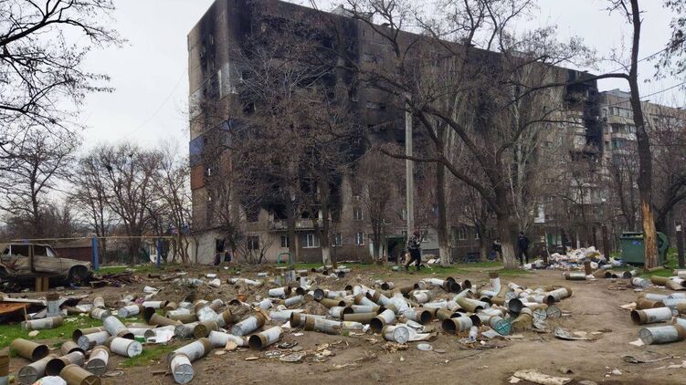 Последствия боев в Мариуполе