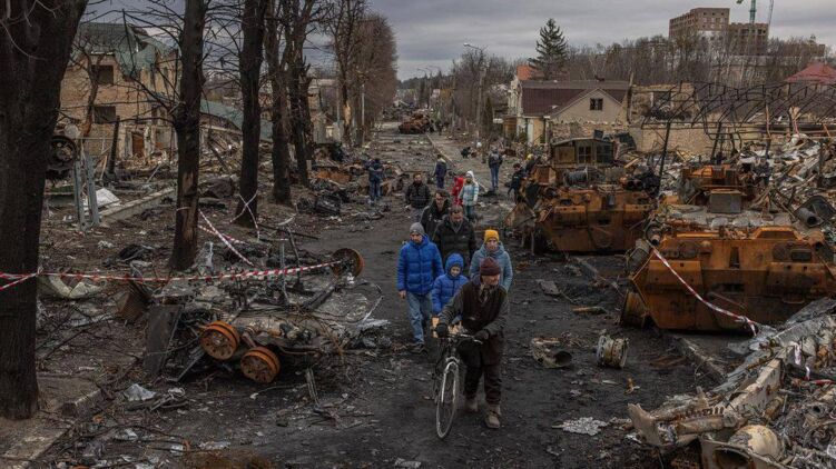 Украина в дни войны. Фото из телеграма В.Зеленского