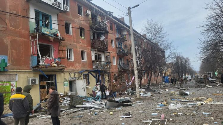 Удар по Курахово в воскресенье. Иллюстративное фото