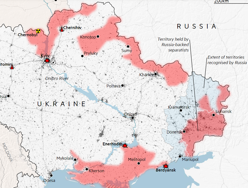 Сколько россия заняла украину