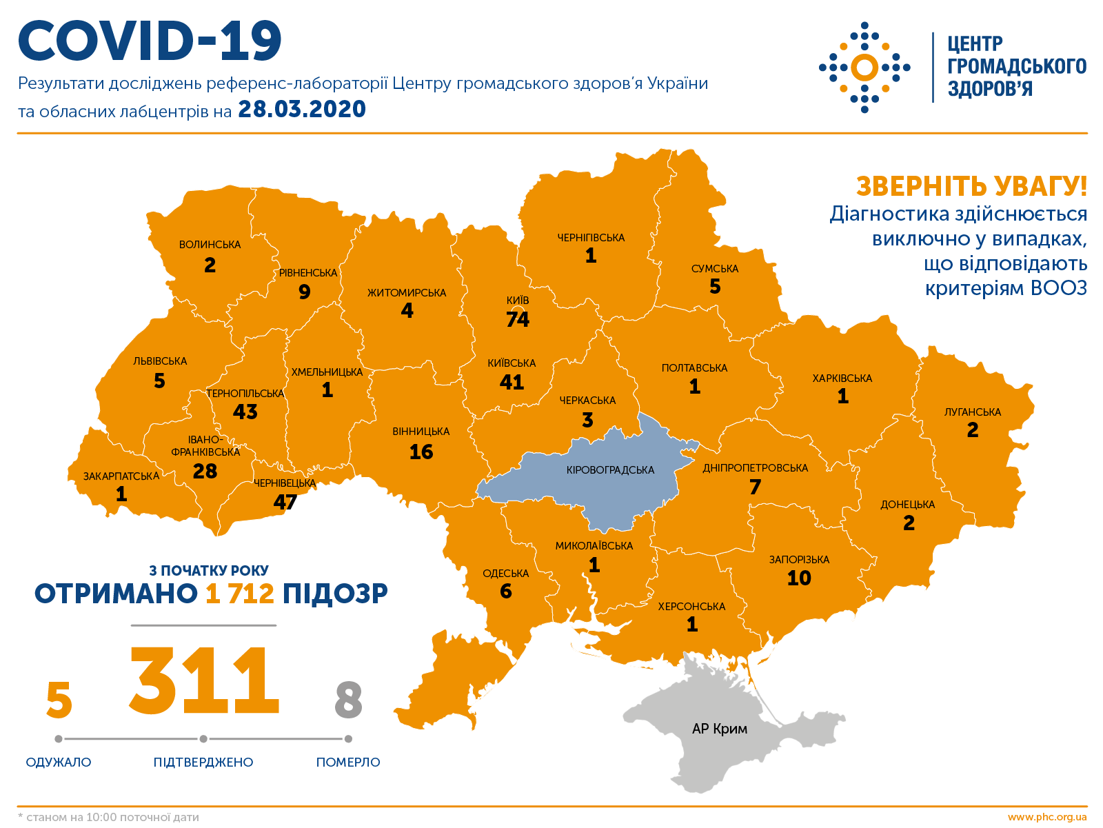 Карта коронавируса 28 марта