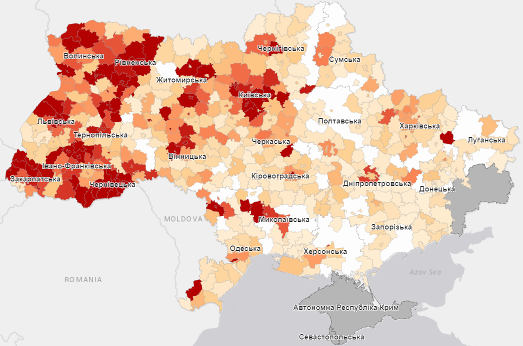 Карта коронавируса