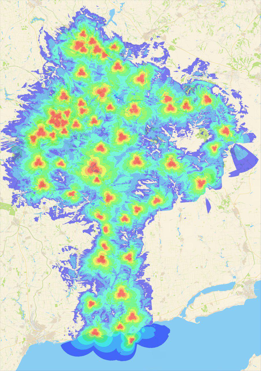 Карта покрытия феникс 4g