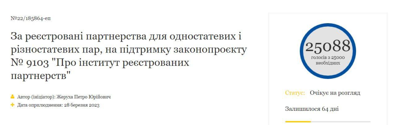 Скріншот із сайту президента