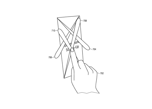 Схема определения координат объекта двумя или более радарами. Фото: Apple/USPTO