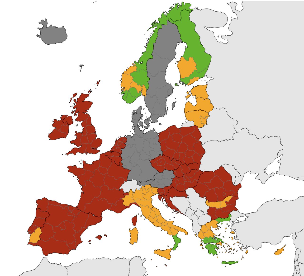 Страны европы снимают ограничения. Карта стран по коронавирусу в Европе. Страны по зонам по коронавирусу в ЕС. Страны ЕС 2021. Карта Европы по цветам коронавируса.