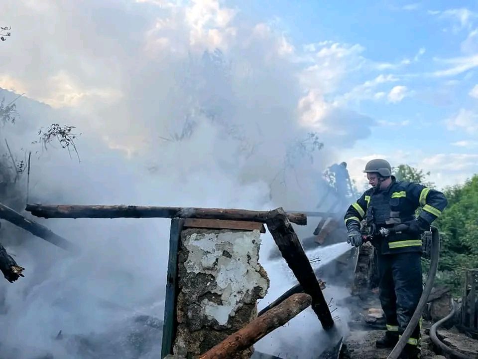 Последствия обстрела Купянского района под Харьковом