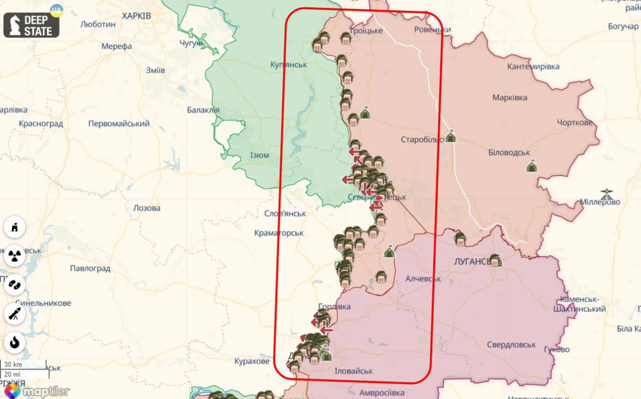 Росіяни зібрали війська на східному фронті