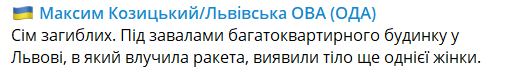 Под завалами нашли тело женщины