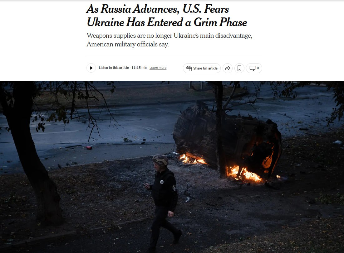 Снимок заголовка в New York Times